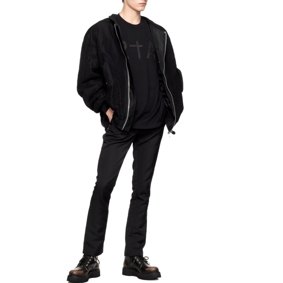 Men’s RtA Zico Black Faille Pants 38